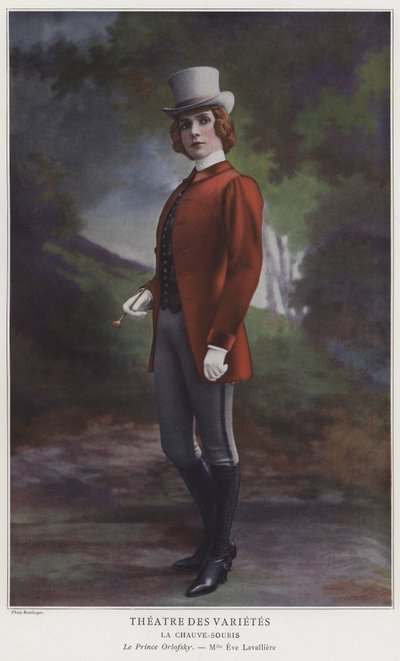 Eve Lavalliere as Prince Orlovsky in La Chauve-Souris by Reutlinger Studio